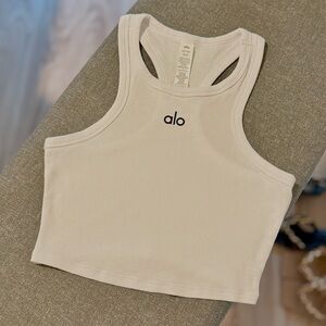 Alo Yoga Aspire Tank Top White/Black (XS)